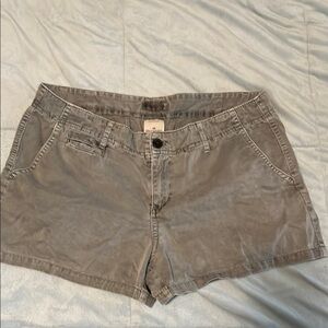 Merona Gray Cargo Shorts Relaxed Fit Cotton Blend